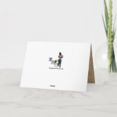 Carte de vœux de Noël drôle de pêche et de chasse (Dos)