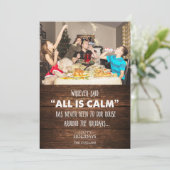 Carte de vœux de Noël drôle de vacances photo (Debout devant)