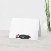 Carte de voeux de Noël du 1er bébé de Santa Hat (Dos)