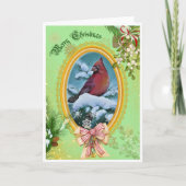 Carte de voeux de Noël du Cardinal Rouge (Devant)