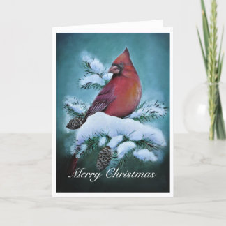 Carte de voeux de Noël du Cardinal Rouge
