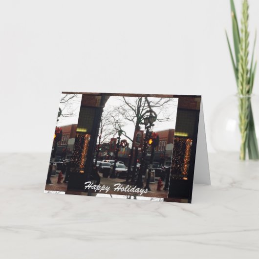 Carte de voeux de Noël du centre-ville de Willough (Devant)