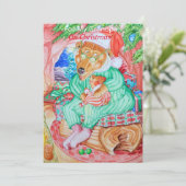 Carte de voeux de Noël du grand-père (Debout devant)