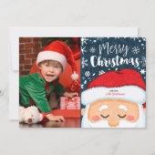 Carte de voeux de Noël du Père Noël (Devant)