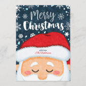 Carte de voeux de Noël du Père Noël (Devant)