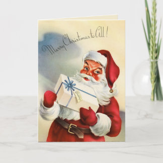 Carte de voeux de Noël du père noël