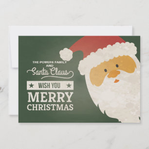 Carte de vœux de Noël du Père Noël