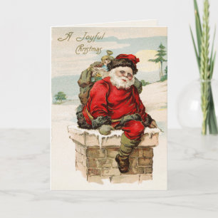 Carte de voeux de Noël du Père Noël