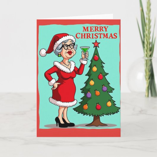 Carte de vœux de Noël élégante (Devant)