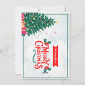 Carte de vœux de Noël élégante et festive (Dos)