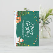 Carte de vœux de Noël élégante et festive (Debout devant)