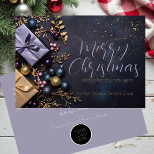 Carte de vœux de Noël élégante pour entreprise