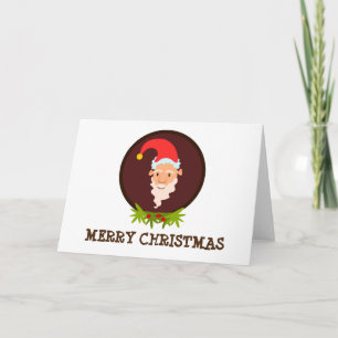 Carte de voeux de Noël Elf Portrait