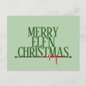 Carte de vœux de Noël Elf Shenanigans (Devant)