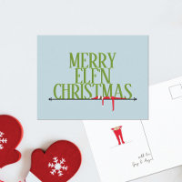 Carte de vœux de Noël Elf Shenanigans