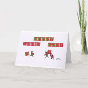 Carte de voeux de Noël Elf Typo