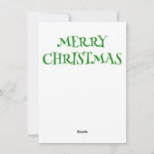 Carte de voeux de Noël Elf Volleyball (Dos)