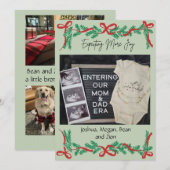 Carte de vœux de Noël en attendant plus de joie (Devant / Derrière)