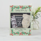 Carte de vœux de Noël en attendant plus de joie (Debout devant)