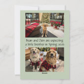 Carte de vœux de Noël en attendant plus de joie (Dos)