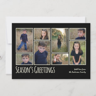 Carte de vœux de Noël en collage de photos de Mode