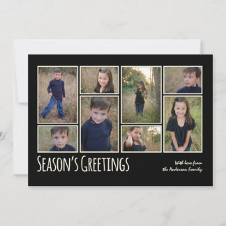 Carte de vœux de Noël en collage de photos de Mode