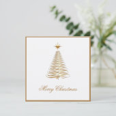 Carte de vœux de Noël en entreprise Arbre de Noël  (Debout devant)