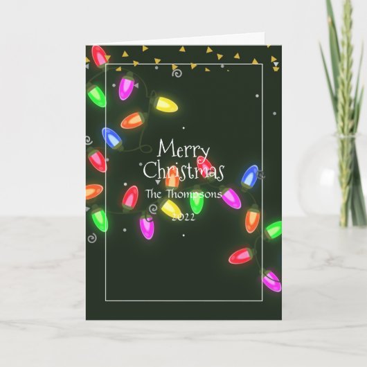 Carte de vœux de Noël en famille (Devant)