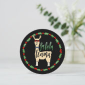 Carte de vœux de Noël en forme de cercle unique -  (Debout devant)