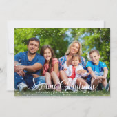 Carte de vœux de Noël enneigée (Devant)