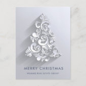 Carte de vœux de Noël Entreprise Ornement (Devant)