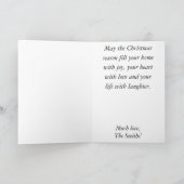 Carte de voeux de Noël/Enveloppe "Arbres de Noël" (Intérieur)