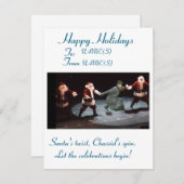 Carte de voeux de Noël et Hanoukka (Devant / Derrière)