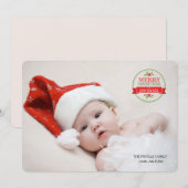 Carte de vœux de Noël et Nouvel An avec photo (Devant / Derrière)