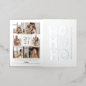 Carte de voeux de Noël et Nouvel An pliée (Mise à l'extérieur)