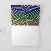 Carte de vœux de Noël étoile arc-en-ciel (Intérieur)