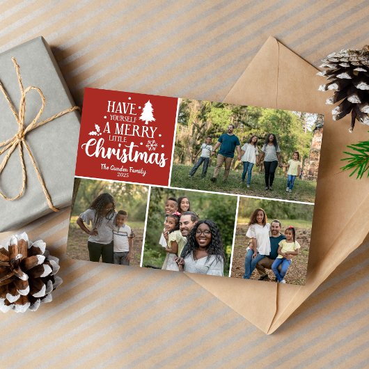 Carte de vœux de Noël familiale