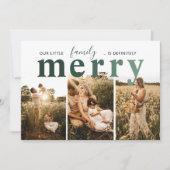 Carte de vœux de Noël familiale joyeuse (Devant)