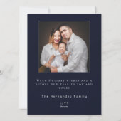 Carte de vœux de Noël fantaisiste avec un lapin (Dos)