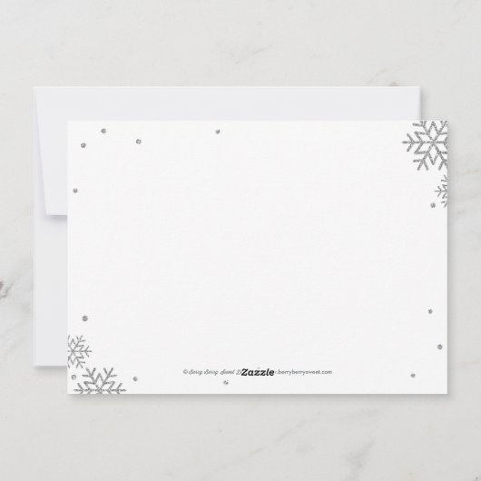 Carte de vœux de Noël Faux Argent This Is Us (Dos)