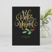 Carte de vœux de Noël Feliz Navidad (Debout devant)