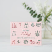 Carte de vœux de Noël festive (Debout devant)