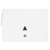 Carte de voeux de Noël Festive Bleue (Dos Horizontal)