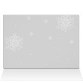 Carte de voeux de Noël Festive Bleue (Intérieur Horizontal (Haut))