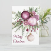 Carte de voeux de Noël Festive et élégante (Debout devant)