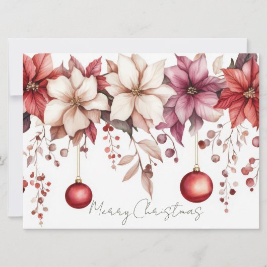 Carte de voeux de Noël Festive et élégante (Devant)