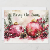 Carte de voeux de Noël Festive et élégante (Devant)