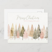 Carte de voeux de Noël Festive et élégante (Devant / Derrière)