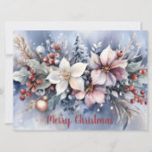 Carte de voeux de Noël Festive et élégante (Devant)