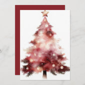 Carte de voeux de Noël Festive et élégante (Devant / Derrière)